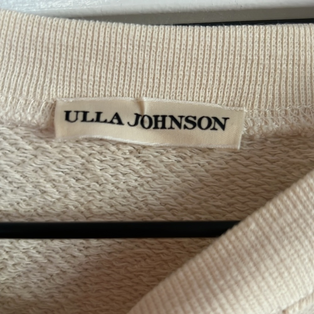 Ulla Johnson Cream Puff Slv Sweatshirt, L - Picture 3 of 6